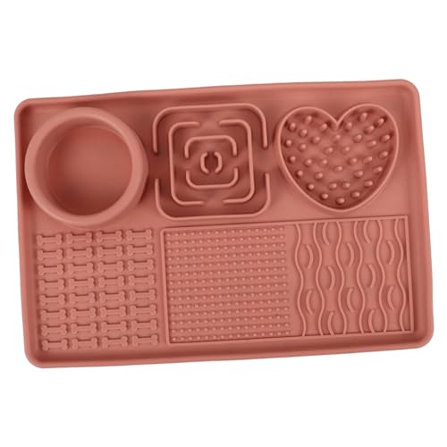 BESTonZON Leckunterlage für Haustiere Ausbildung Hundeunterlagen Matten für Hunde Lecken Pads Futterautomat aus Silikon Leckmatte behandeln Werkzeug zum Füttern von Haustieren Kieselgel Rosa BESTonZON Leckunterlage für Haustiere Ausbildung Hundeunterlagen Matten für Hunde Lecken Pads Futterautomat aus Silikon Leckmatte behandeln Werkzeug zum Füttern von Haustieren Kieselgel Rosa von BESTonZON