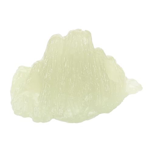 BESTonZON Leuchtende Steinfischtank Leuchten Im Dunklen Kies Leuchtende Kleine Steine Leuchtende Aquariendekorationen Steingarten Aquarium Ornament Kleine Steindekorationen Beige P.s von BESTonZON