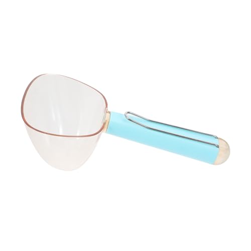 BESTonZON Löffel Für Tiernahrung Klein Haustier Schaufel Rostfrei Hund Scoop Essen Leckerli-löffel Für Haustiere Clip Welpe Wasser Katzenspatel Futterschaufel Für Pferde Sky-Blue Abs von BESTonZON