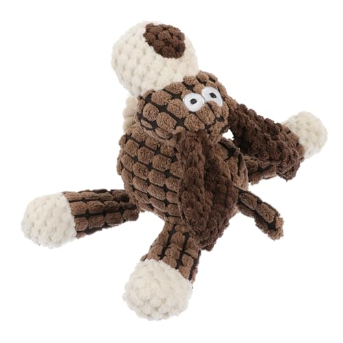 BESTonZON Lustiges Hundespielzeug mit Quietschfunktion Robustes Kauspielzeug für Welpen und Kleine Hunde Niedliches Tierform Fördert Zahnreinigung und Spielspaß von BESTonZON