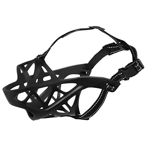 BESTonZON Maulkorb Für Verstellbarer Biss Maulschutz Für Haustiere Mit Wasseraufnahmefunktion Hundezubehör Für Sicheres Training von BESTonZON