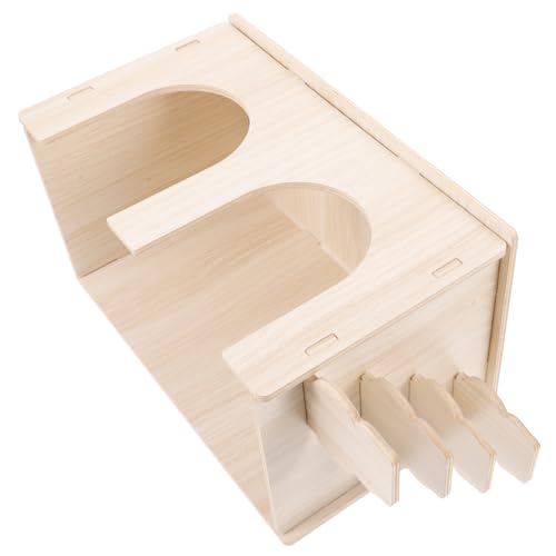 BESTonZON Meerschweinchen aus Holz mit Rampe Hamsterversteck für Kleine Dekoratives Wohnaccessoire für Ratten Chinchillas und Zwergkaninchen Langlebig und Sicher BESTonZON Meerschweinchen aus Holz mit Rampe Hamsterversteck für Kleine Dekoratives Wohnaccessoire für Ratten Chinchillas und Zwergkaninchen Langlebig und Sicher von BESTonZON