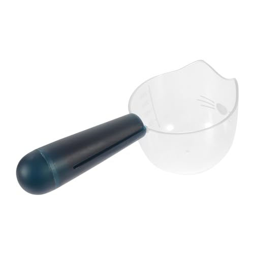 BESTonZON Messgenauer Transparenter Futterscoop mit Integrierter Clip Funktion Kunststoff Löffel für Katzen und Hundefutter Multifunktional für und Trockenfutter Blau Ergonomisch und Leicht von BESTonZON