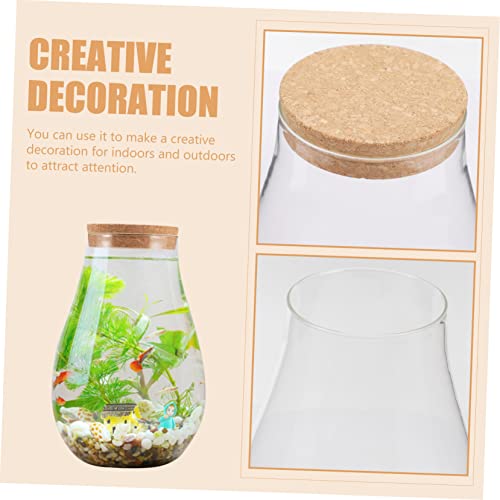 BESTonZON Micro Landscape DIY Betta Glasflasche mit Holzstopfen Hydroponische Pflanzflasche für Zimmerdekoration Ökologischer Flaschengarten Multifunktionales Terrarium für Innenräume BESTonZON Micro Landscape DIY Betta Glasflasche mit Holzstopfen Hydroponische Pflanzflasche für Zimmerdekoration Ökologischer Flaschengarten Multifunktionales Terrarium für Innenräume von BESTonZON