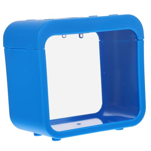 BESTonZON Mini Aquarium mit Beleuchtung Abnehmbare Fischzuchtbox Transparenter Kleiner Aufzuchtbehälter für Betta und Garnelen Dekoratives Desktop fischbecken Blau BESTonZON Mini Aquarium mit Beleuchtung Abnehmbare Fischzuchtbox Transparenter Kleiner Aufzuchtbehälter für Betta und Garnelen Dekoratives Desktop fischbecken Blau von BESTonZON