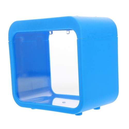 BESTonZON Mini Aquarium mit LED Beleuchtung Kompakter Kleiner Fischtank Tragbares Asiatisches Aquarium für Betta und Wasserlebewesen Einfach zu Reinigen für Büro und Zuhause von BESTonZON