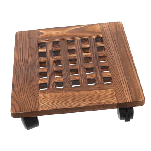 BESTonZON Movable Flowerpot Tray mit Universalrädern Robuste Blumenkasten Unterlage Dickem für Pflanzen und Blumentöpfe im und Außenbereich von BESTonZON
