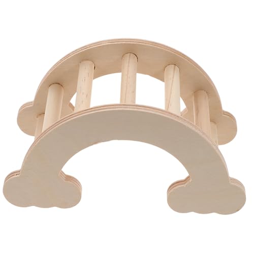 BESTonZON Multifunktionale Holzleiter für Kleintiere Kletterspielzeug für Hamster Chinchillas und Meerschweinchen Glatte Oberfläche Stabiles Design für Käfige und Haustieraktivität von BESTonZON