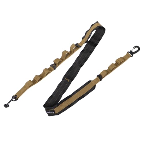 BESTonZON Multifunktionale Umhängetasche Trail Hundeleine Olivgrün Hundeleinengurte Camouflage Hundeleine AR Vordergriff Hundeleine Grün Taschengurt Hundefahrradleinenbefestigung Khaki von BESTonZON
