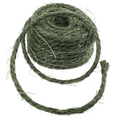 BESTonZON Natürliche Sisal Schnur Robust und Zuschneidbar für Katzen Kratzsäule DIY Katzenkratzbaum Zubehör Vielseitige Mehrzweck Kratzseil für Heimbedarf von BESTonZON