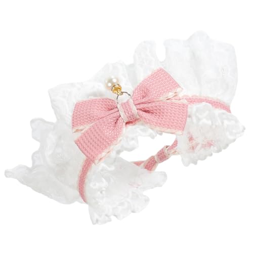 BESTonZON Niedliches Spitzen mit Schleife Verstellbares Leichtes und Welpen Dekoratives Sicheres Accessoire für Haustiere Geeignet für Alltag und Festtage BESTonZON Niedliches Spitzen mit Schleife Verstellbares Leichtes und Welpen Dekoratives Sicheres Accessoire für Haustiere Geeignet für Alltag und Festtage von BESTonZON