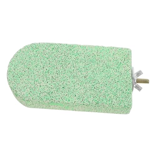 BESTonZON Papagei Backzahn Stein Vogel Plattform Barsch Zubehör Für Sittichkäfige Flache Vogelstange Papageienmolarspielzeug Vogel Stehen Vogelstangen Kalziumstein Light Green von BESTonZON
