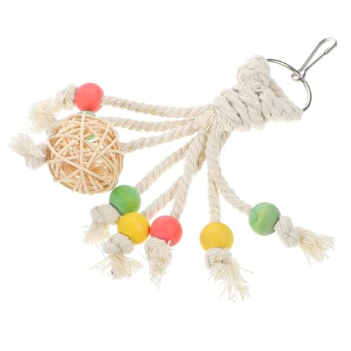 BESTonZON Vogel Kauspielzeug Aus Naturmaterialien Hängendes Spielzeug Für Papageien Und Sittiche Fördert Das Kauen Und Spielen Für Vögel Im Käfig Buntes Design BESTonZON Vogel Kauspielzeug Aus Naturmaterialien Hängendes Spielzeug Für Papageien Und Sittiche Fördert Das Kauen Und Spielen Für Vögel Im Käfig Buntes Design von BESTonZON