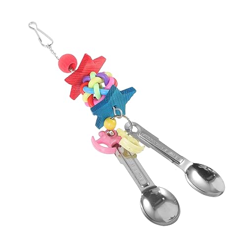 BESTonZON Papageienspielzeug Für Vögel Vogelbeißspielzeug Beißanhänger Papagei Käfig Spielzeug Hängendes Spielzeug Vogelkäfigbedarf Haustierbedarf von BESTonZON