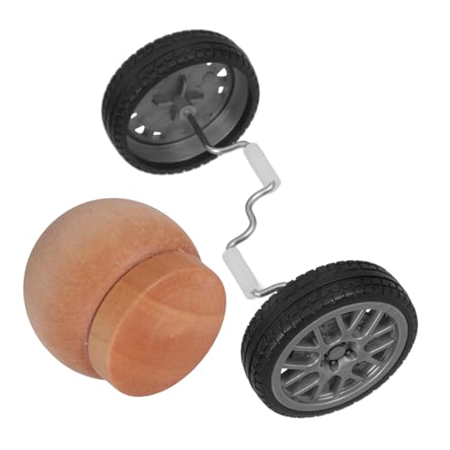 BESTonZON Papageien Laufrad Holz Teiliges Trainingsset für Kleine und Mittelgroße Vögel Sicheres Balance Wheel mit Futter Schale Interaktives Vogelspielzeug für Tägliche Beschäftigung und von BESTonZON