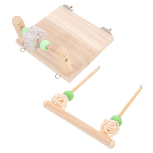 BESTonZON Papageien Schaukel aus Holz für Wellensittiche Papageien und Andere Vögel Fördert Bewegung und Koordination Dekorativ und Unterhaltsam für Käfige und BESTonZON Papageien Schaukel aus Holz für Wellensittiche Papageien und Andere Vögel Fördert Bewegung und Koordination Dekorativ und Unterhaltsam für Käfige und von BESTonZON