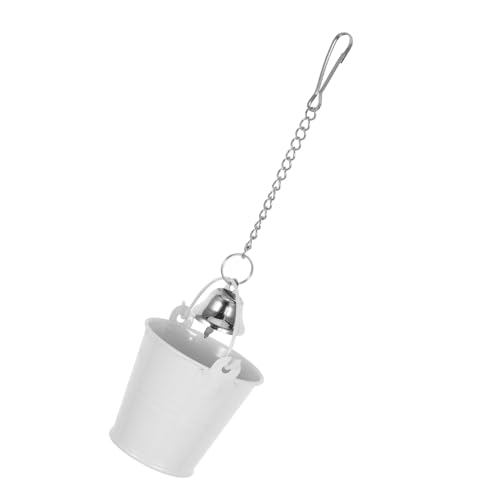 BESTonZON Parrot Cage Food Holder mit Glocke Kleiner Metall-futternapf zum Aufhängen Stabiler Futter Wasserspender für Wellensittiche Nymphensittiche und Kleine Papageien Vogelkäfig Napf BESTonZON Parrot Cage Food Holder mit Glocke Kleiner Metall-futternapf zum Aufhängen Stabiler Futter Wasserspender für Wellensittiche Nymphensittiche und Kleine Papageien Vogelkäfig Napf von BESTonZON