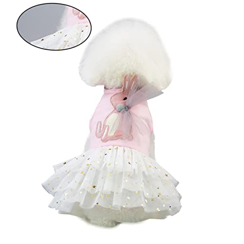 BESTonZON Party-Hundetuch Dog Costume hundekleidung hundebekleidung Dog Clothes hundekleider klein Rosa für Hunde Hunde-Outfit Welpe Kleid für Hund Haustierkleidung Hund im Freien im Freien von BESTonZON