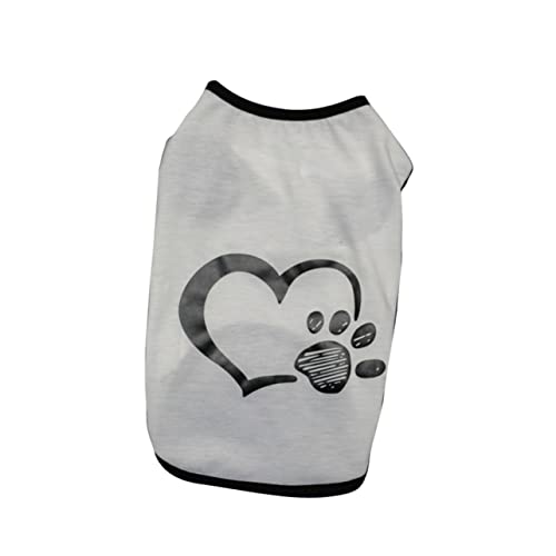 BESTonZON Party-Hundetuch hundepullover hundepulli Hundebekleidungshersteller Dog Sweater Dog Clothes Mittel für Hunde Hundeanzug Welpe Vlies UPS Hund Weste Stoff Haustier Sommerkostüm Weiß von BESTonZON