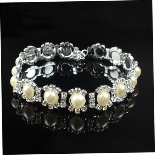 BESTonZON Perlen Glas Haustier Halskette Modisches Schmuckanhänger Halsband für Hunde Welpen Langlebige Halskette für Haustiermode und Party Zubehör von BESTonZON