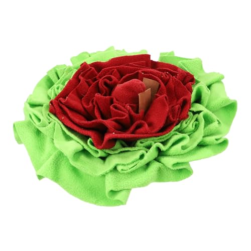 BESTonZON Pet Sniffing Pad Fütterung Hundematten Größe Hundetraining hundeintelligenz Dog Training Pads Schnüffelkissen für Haustiere Schnüffelmatte für Haustiere Filzstoff rot von BESTonZON