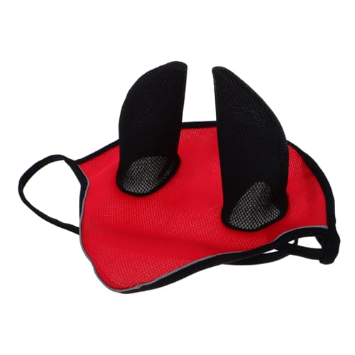 BESTonZON Pferdebechanlage Kopfbedeckung Ohrenhaube Für Pferde Pferdezubehör Für Echte Pferde Pferdemasken Pferdegesichtsmaske Fliegenmaske Atmungsaktives Netz Rot BESTonZON Pferdebechanlage Kopfbedeckung Ohrenhaube Für Pferde Pferdezubehör Für Echte Pferde Pferdemasken Pferdegesichtsmaske Fliegenmaske Atmungsaktives Netz Rot von BESTonZON