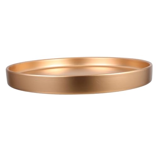 BESTonZON Pflanzschale Aus Keramik Pflanzentopfsaucer Pflanzentopfschale Blumen-untertassen-tablett Untersetzer Für Blumentöpfe Tablett Für Pflanzentöpfe Untersetzer Für Topfpflanzen Golden von BESTonZON