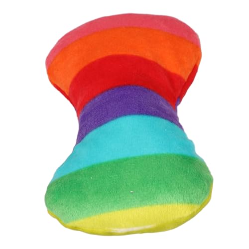 BESTonZON Plüsch Kauspielzeug für Welpen Buntes Interaktives Quietschspielzeug Robust und Langlebig Geeignet für Kleine bis Große Hunde Fördert Zahnpflege und Spielerisches Training von BESTonZON