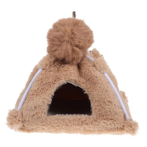 BESTonZON Plüsch Vogelhaus Kleintier Nest Wärmendes Dickes Kuschelbett für Wellensittiche und Kleine Haustiere Sanft und Hautfreundlich als Tragbares Versteck und Schlafplatz von BESTonZON