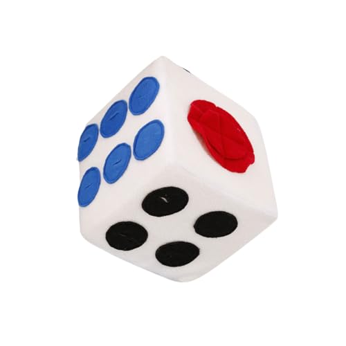BESTonZON Plüschspielzeughund hundewelpen Puppy Toys Fun Toy für Haustiere zur Bereicherung von Hunden lustiges Hundespielzeug Hundetrainingswürfel Weiß BESTonZON Plüschspielzeughund hundewelpen Puppy Toys Fun Toy für Haustiere zur Bereicherung von Hunden lustiges Hundespielzeug Hundetrainingswürfel Weiß von BESTonZON