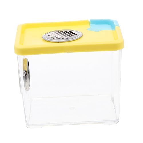 BESTonZON Praktische Transparente Reptilienbox mit Belüftung für Spinnen und Insekten Stabile Futter und Aufzuchtbox für Haustier Klettertiere Brut und Beobachtungsbox für Zufällige Farbe BESTonZON Praktische Transparente Reptilienbox mit Belüftung für Spinnen und Insekten Stabile Futter und Aufzuchtbox für Haustier Klettertiere Brut und Beobachtungsbox für Zufällige Farbe von BESTonZON