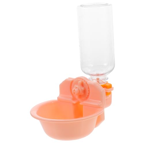 BESTonZON Praktischer Haustier Wasserspender Hängend Robuster Trinknapf für Hund Katze Welpen Bpa Frei Automatische Wasserzufuhr Einfach zu Reinigen und Montieren Rosa von BESTonZON