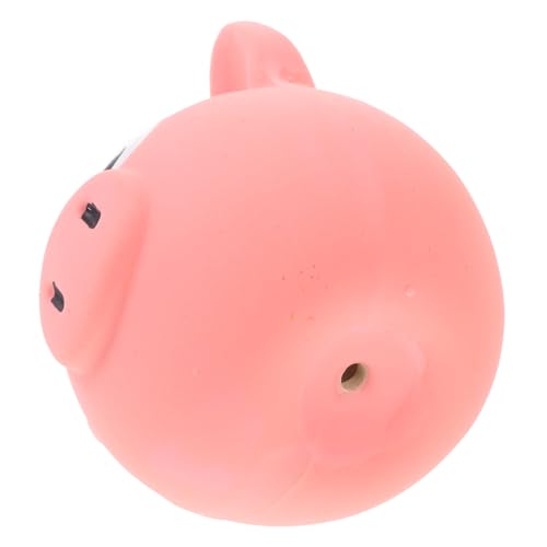 BESTonZON Quietschendes Schweinekopf Form Langlebig für Kleine Fördert Zahnreinigung und Spielspaß für Drinnen und Draußen BESTonZON Quietschendes Schweinekopf Form Langlebig für Kleine Fördert Zahnreinigung und Spielspaß für Drinnen und Draußen von BESTonZON