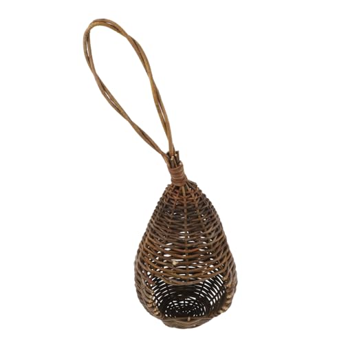 BESTonZON Rattan Vogelnest Vogelnest Kolibri Nest Gewebtes Vogelhaus Nest Für Vögel Kolibri Strohnest Vogelnester Nestansicht Vogelhaus Kaffee BESTonZON Rattan Vogelnest Vogelnest Kolibri Nest Gewebtes Vogelhaus Nest Für Vögel Kolibri Strohnest Vogelnester Nestansicht Vogelhaus Kaffee von BESTonZON