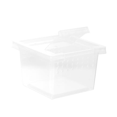 BESTonZON Reptilien Brutbehälter Transparent Praktische Zuchtbox Für Schildkröten Schlangen Und Insekten Mit Lüftungsöffnungen Für Optimale Frischluftzirkulation Zu Reinigen von BESTonZON