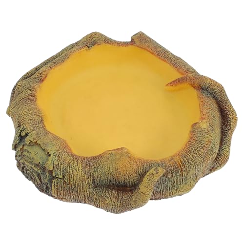 BESTonZON Reptilien Futter und Wassernapf mit Holzmaserung Optik Langlebig Sicher Glatte Oberfläche Geeignet für Echsen Geckos Schildkröten und Bartagamen Praktisches Terrarium Zubehör BESTonZON Reptilien Futter und Wassernapf mit Holzmaserung Optik Langlebig Sicher Glatte Oberfläche Geeignet für Echsen Geckos Schildkröten und Bartagamen Praktisches Terrarium Zubehör von BESTonZON
