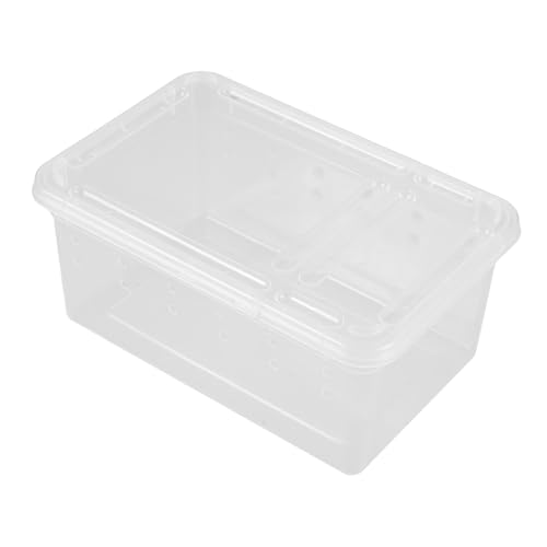 BESTonZON Reptilienfutterbehälter Für Kleine Haustiere Tragbare Zuchtbox Aus Kunststoff Transparent Und Belüftet Für Eidechsen Spinnen Schnecken Und Frösche Kompakt Und Leicht BESTonZON Reptilienfutterbehälter Für Kleine Haustiere Tragbare Zuchtbox Aus Kunststoff Transparent Und Belüftet Für Eidechsen Spinnen Schnecken Und Frösche Kompakt Und Leicht von BESTonZON