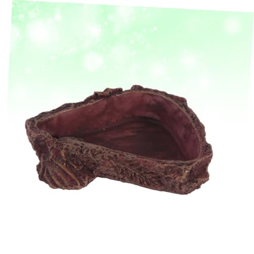 BESTonZON Reptilien Futternapf aus Resin Imitation Baumrinde Kompakte Futterschale für Echsen Frösche Spinnen Trocken und Nassfutter Geeignet Robust und Dekorativ BESTonZON Reptilien Futternapf aus Resin Imitation Baumrinde Kompakte Futterschale für Echsen Frösche Spinnen Trocken und Nassfutter Geeignet Robust und Dekorativ von BESTonZON