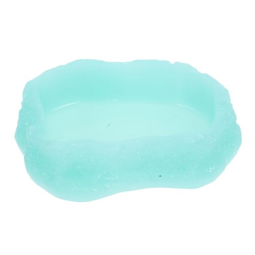 BESTonZON Reptilien Wassernapf Nachtleuchtend Xs Wiederverwendbar Futter Wasserschale für Terrarien Praktisch für Schildkröten Eidechsen und Kriechtiere von BESTonZON