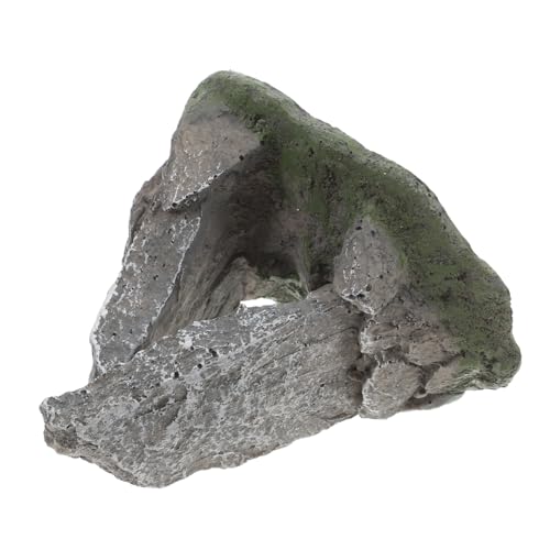 BESTonZON Reptilienversteck Terrarium Aquariumdekor Reptilienhabitat Aquariumhöhle Reptilienversteck Reptilientankzubehör Reptilientankdekor Schlangentankdekor Reptilienzubehör von BESTonZON