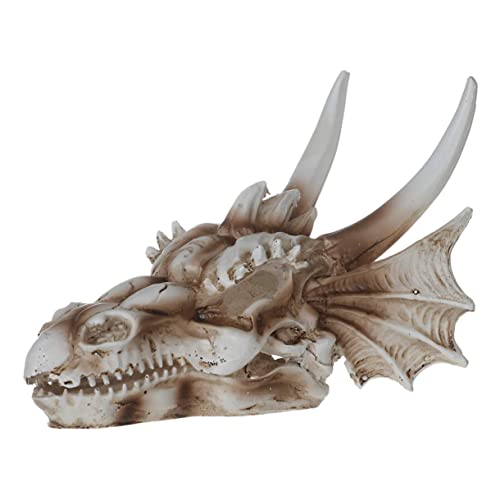 BESTonZON Resin Dinosaurierschädel Aquarium Dekoration Kreatives Harz Skull Modell Langlebig Farblich Variabel Unterwasserlandschaft Umweltfreundlich und Sicher Zufällige Zufällige Farbe von BESTonZON