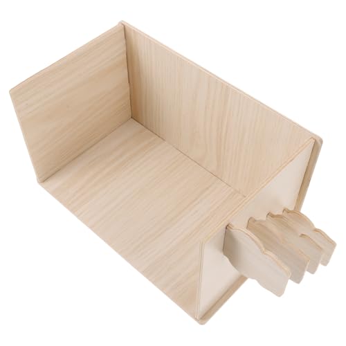 BESTonZON Robustes Hamsterversteck aus Massivem Holz Verschleißfestes Nagerhaus mit Süßem Design Dekoratives Meerschweinchen Zubehör Kleines Holzhaus für Kleintiergehege Einfach zu Reinigen BESTonZON Robustes Hamsterversteck aus Massivem Holz Verschleißfestes Nagerhaus mit Süßem Design Dekoratives Meerschweinchen Zubehör Kleines Holzhaus für Kleintiergehege Einfach zu Reinigen von BESTonZON