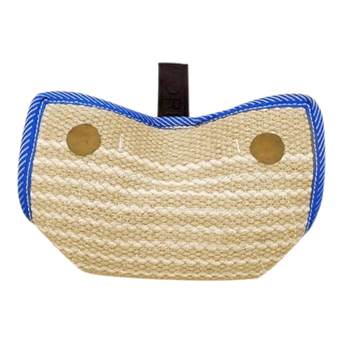 BESTonZON Robustes Hundebeißkissen aus Jute mit Ergonomischem Griff Interaktives Beiß und Zerrspielzeug für Welpen Kleine bis Große Hunde für Professionelle Trainingszwecke und von BESTonZON