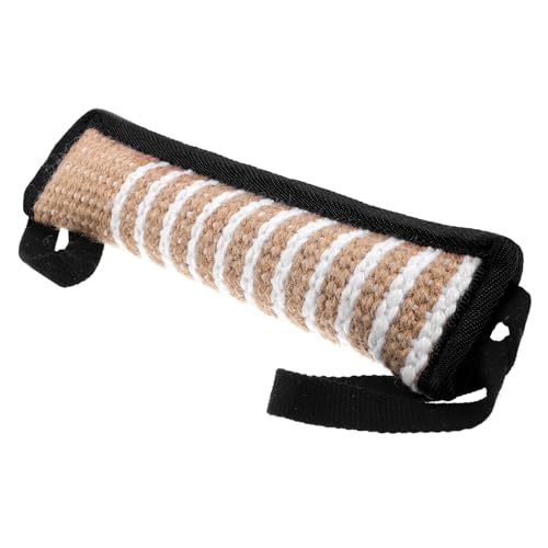 BESTonZON Robustes Hundebiss Kissen aus Langlebigem Jute Interaktives Zerrspielzeug für Große Hunde Bissfestes Trainingstool Leicht Tragbar Sicheres Beißspielzeug für Langanhaltenden BESTonZON Robustes Hundebiss Kissen aus Langlebigem Jute Interaktives Zerrspielzeug für Große Hunde Bissfestes Trainingstool Leicht Tragbar Sicheres Beißspielzeug für Langanhaltenden von BESTonZON