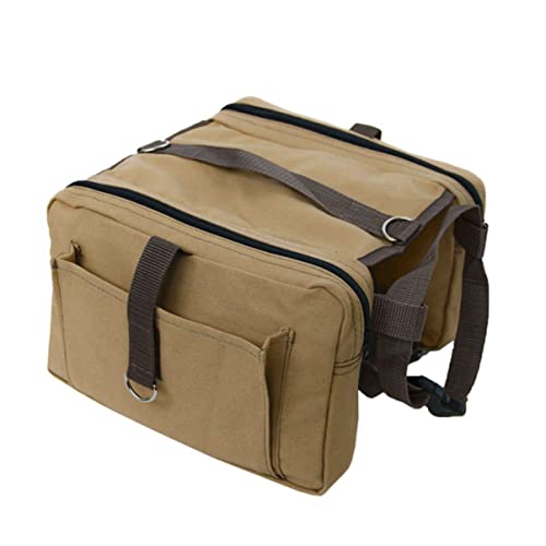 BESTonZON Hunderucksack Zum Wandern Camping Und Reisen Aus Robustem Canvas-Material Mit Verstellbaren Halsbändern Taschen Für Snacks Wasser Und Utensilien Geeignet Für Hunde Und Welpen BESTonZON Hunderucksack Zum Wandern Camping Und Reisen Aus Robustem Canvas-Material Mit Verstellbaren Halsbändern Taschen Für Snacks Wasser Und Utensilien Geeignet Für Hunde Und Welpen von BESTonZON