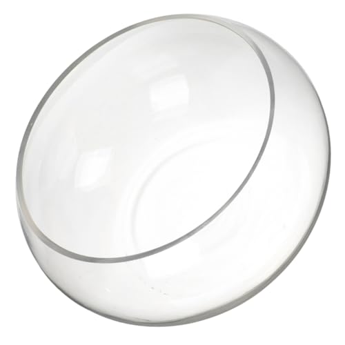 BESTonZON Runde Glasfischschale Transparente Goldfischschale für Pflanzen und Aquarien für Stilvolle Dekorationen und im Wohnzimmer und Büro von BESTonZON