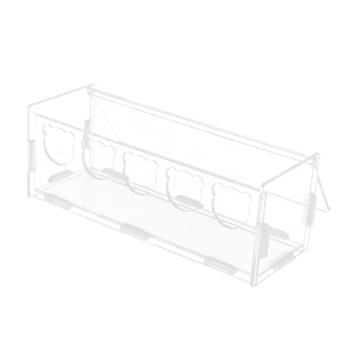 BESTonZON Rutin Hühnerfutterbox aus Transparente Fütterungsstation für Hamster und Kleintiere zu Reinigen Installieren Praktischer Futterbehälter BESTonZON Rutin Hühnerfutterbox aus Transparente Fütterungsstation für Hamster und Kleintiere zu Reinigen Installieren Praktischer Futterbehälter von BESTonZON
