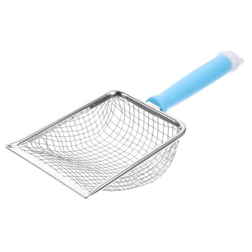 BESTonZON Schaufel für Katzenstreu Wurf Scoop Katzenstreuschaufel aus Netzgewebe Abfallschaufel aus Stahl Streuschaufel aus Edelstahl Müllschaufel Rostfreier Stahl Sky-Blue BESTonZON Schaufel für Katzenstreu Wurf Scoop Katzenstreuschaufel aus Netzgewebe Abfallschaufel aus Stahl Streuschaufel aus Edelstahl Müllschaufel Rostfreier Stahl Sky-Blue von BESTonZON
