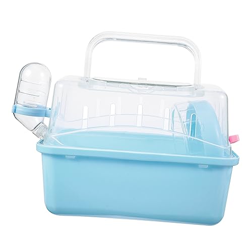 BESTonZON -Schiebedach -Käfig Hamster gehege hamstergehege Hamsterbox Hamster Reisen Reisekäfig Transport Hamstertrage aus Kunststoff Kleiner Hamsterkäfig mit Griff Plastik Sky-Blue BESTonZON -Schiebedach -Käfig Hamster gehege hamstergehege Hamsterbox Hamster Reisen Reisekäfig Transport Hamstertrage aus Kunststoff Kleiner Hamsterkäfig mit Griff Plastik Sky-Blue von BESTonZON