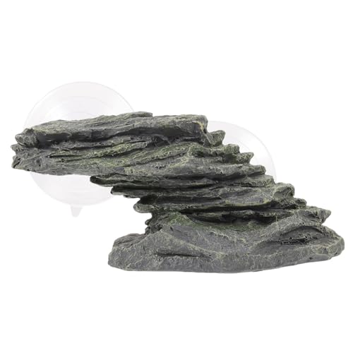 BESTonZON Schildkröten Basking für Aquarium Kletterverzierung mit Sanfter Rampe für Reptilien und Eidechsen Dekorative für Wasserreptilien von BESTonZON